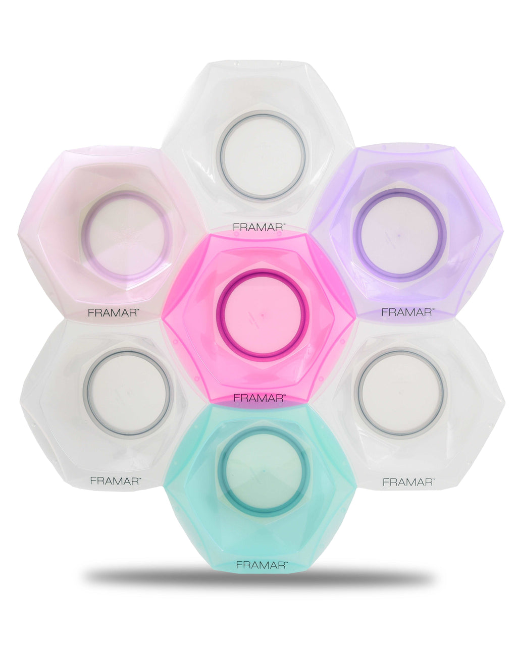 Connected Hair Color and Treatment Bowl set of 7 | Framar Connect & Color Bowls