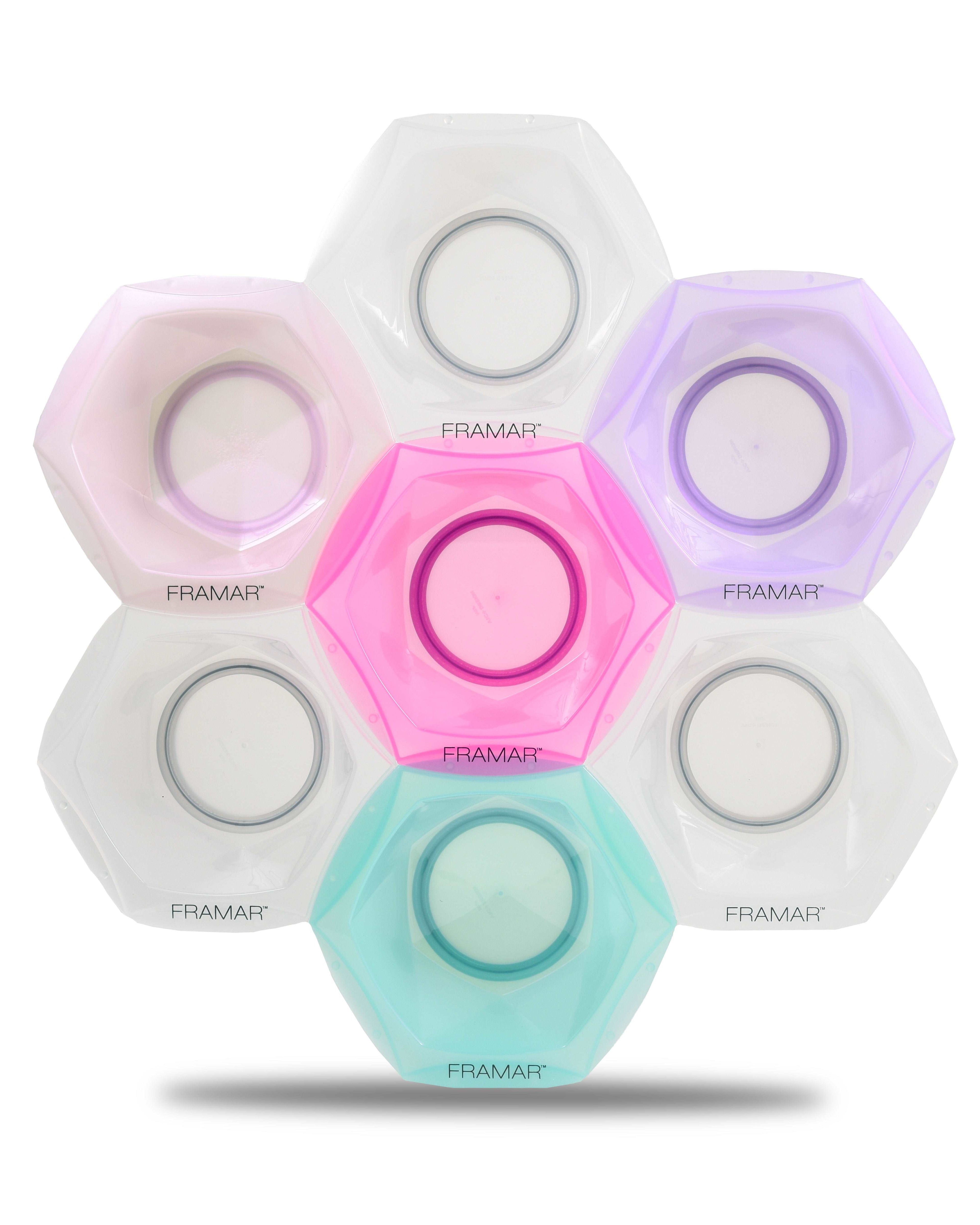 Connected Hair Color and Treatment Bowl set of 7 | Framar Connect & Color Bowls