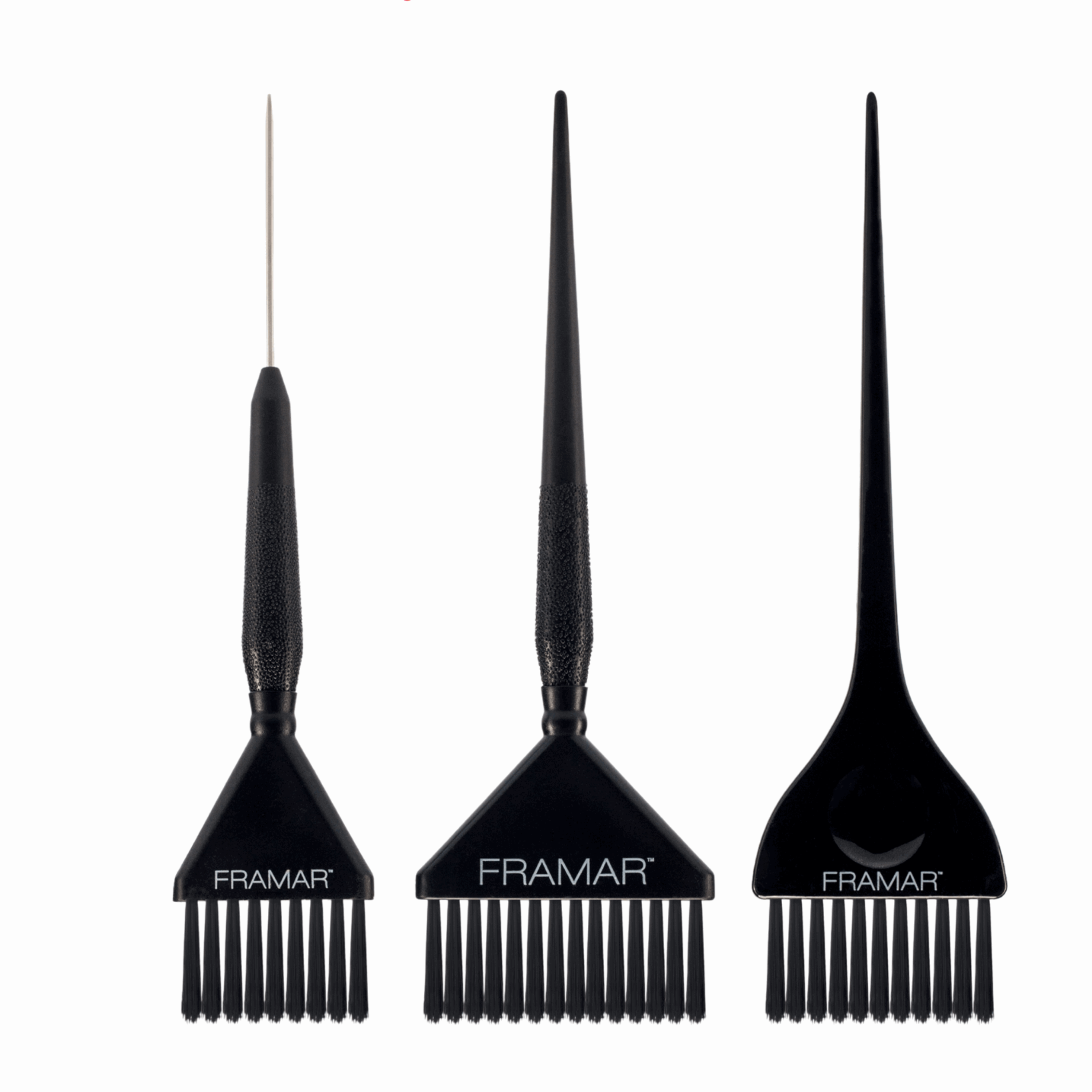 Different Size Hair Color Brush set of 3 | Framar Family Pack of The Classic, Big Daddy and Pin-Tail