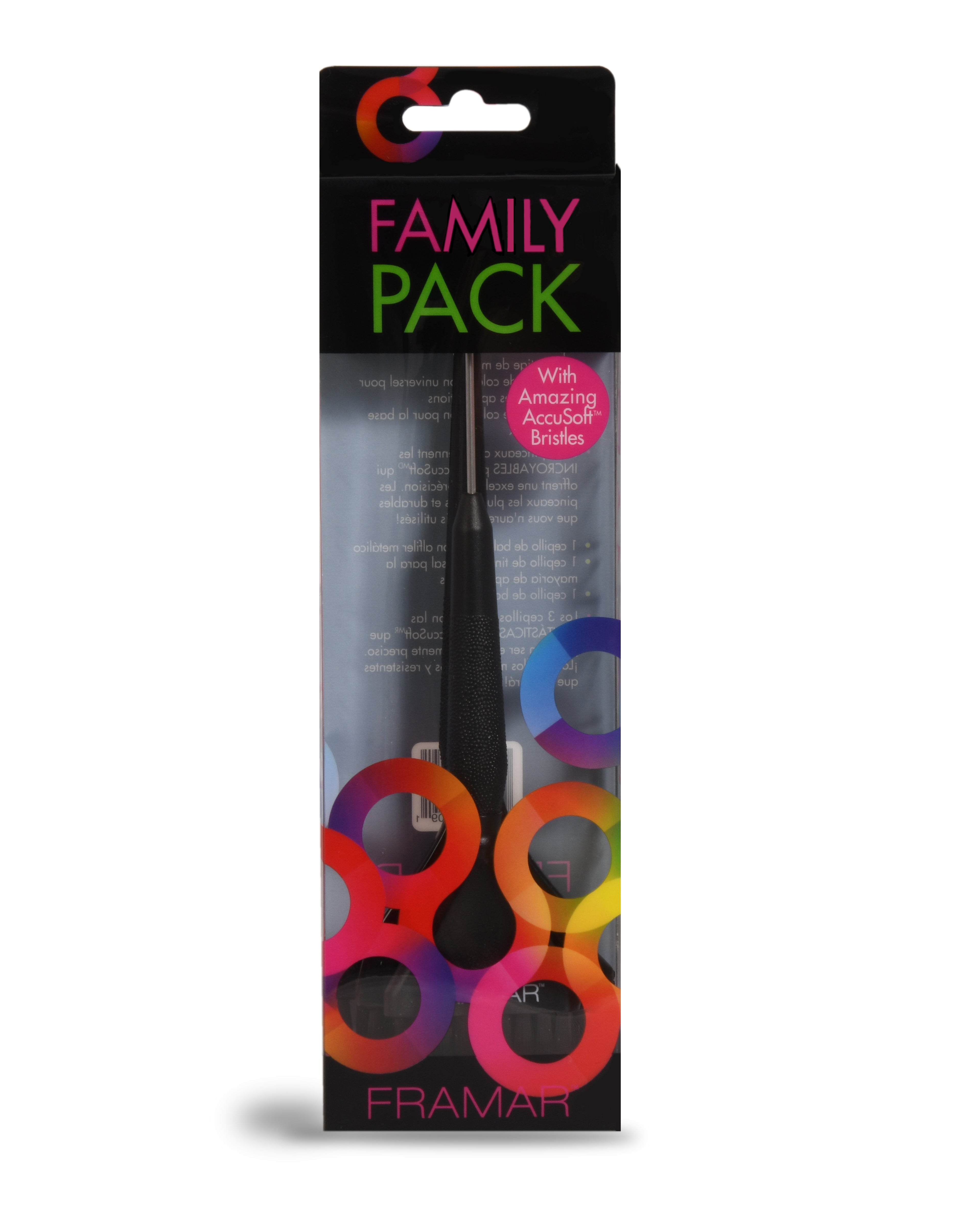 Different Size Hair Color Brush set of 3 | Framar Family Pack of The Classic, Big Daddy and Pin-Tail