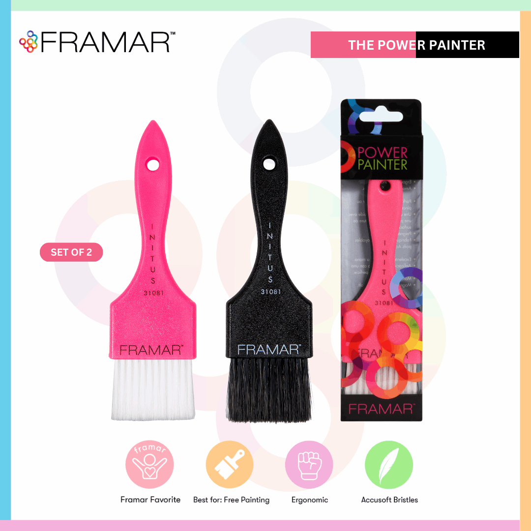 Big Application Hair Coloring Brush Set of 2| Framar Power Painter