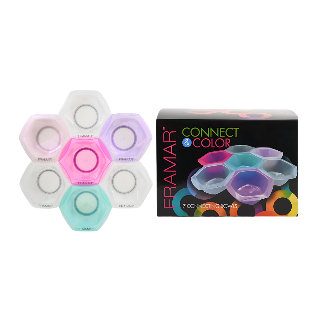 Connected Hair Color and Treatment Bowl set of 7 | Framar Connect & Color Bowls