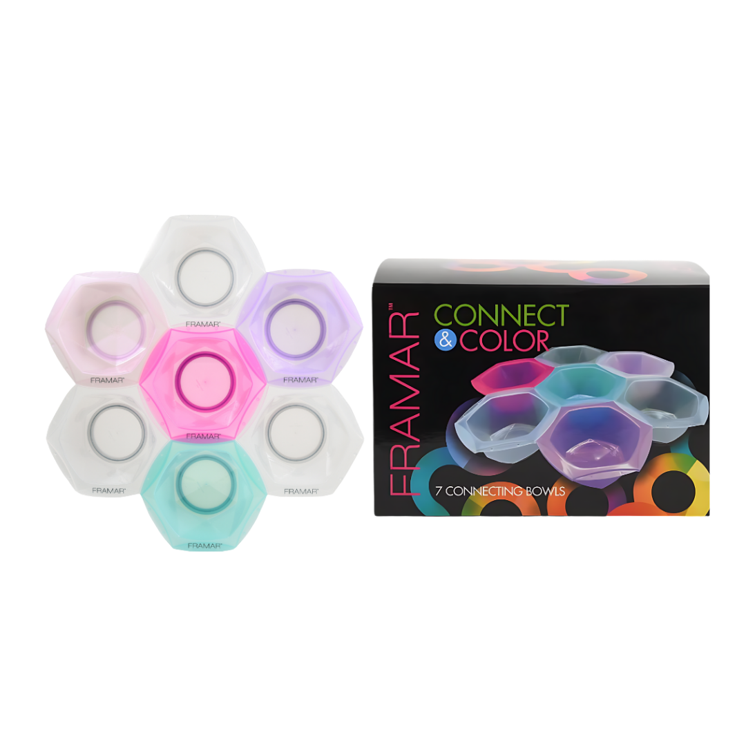 Connected Hair Color and Treatment Bowl set of 7 | Framar Connect & Color Bowls