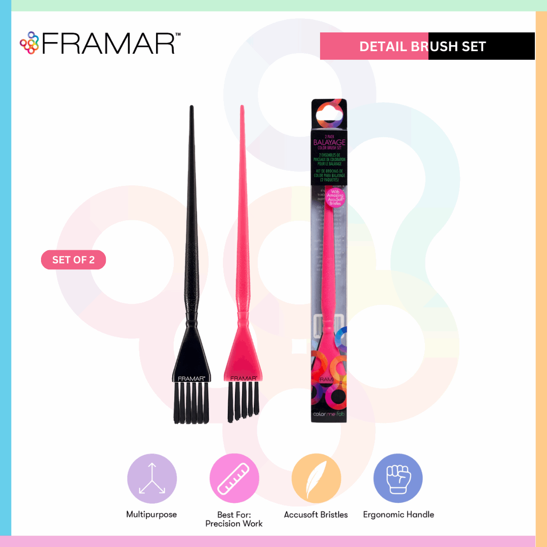 Thin Hair Coloring Brush Set of 2 | Framar Detail Brush
